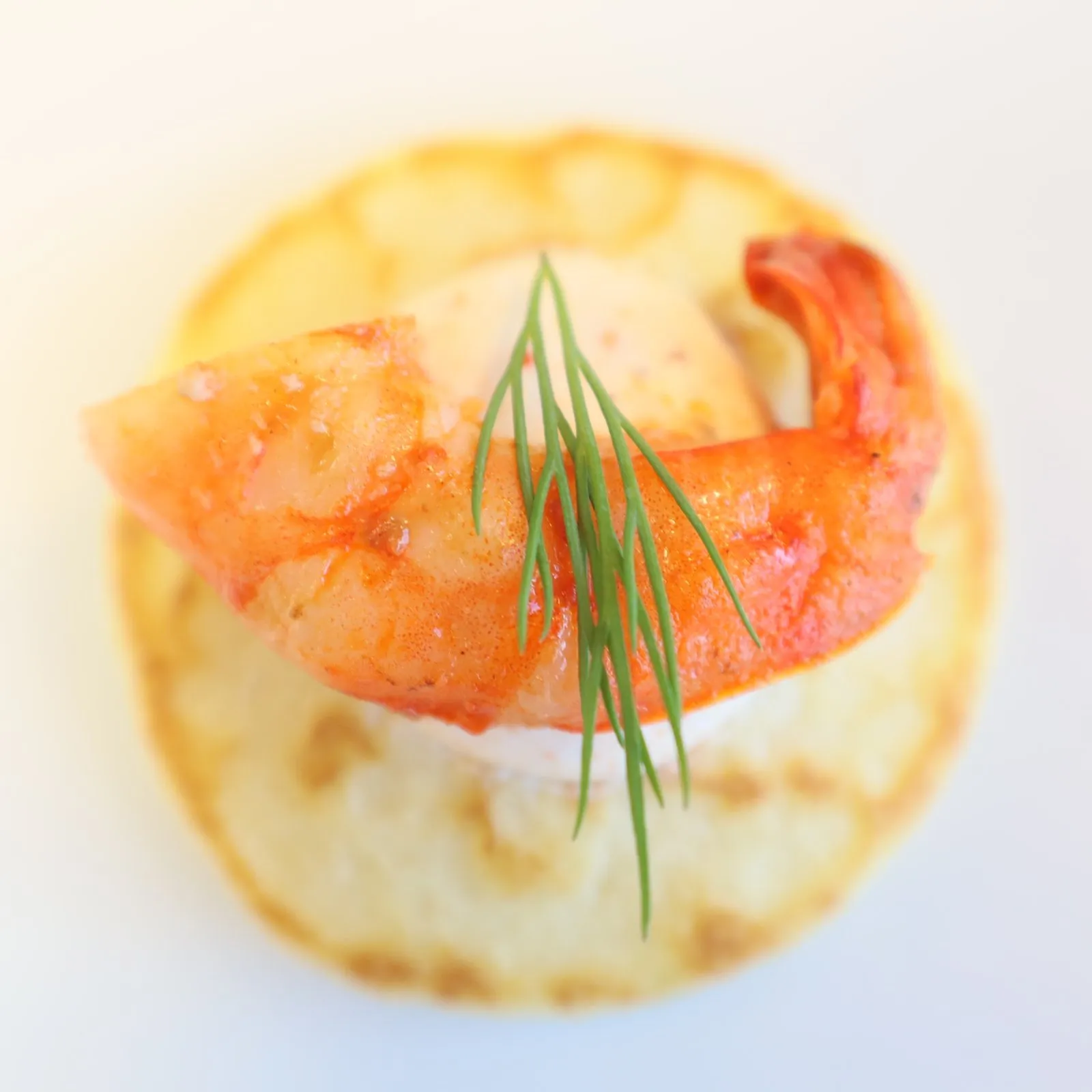 Blinis à la crevette et à l'aneth