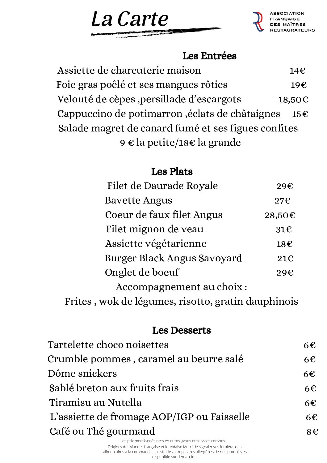 La carte